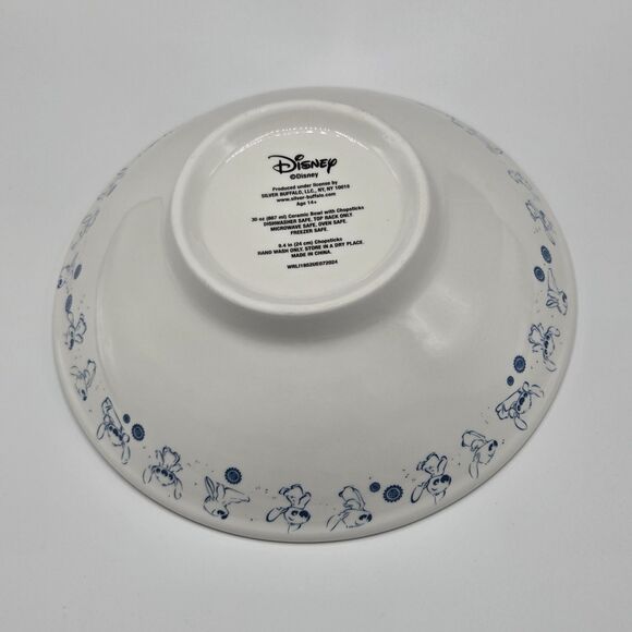 Disney Stitch Ceramic Ramen Noodle Bowl with Chopstick Set of 3pc 30oz - Picture 8 of 14